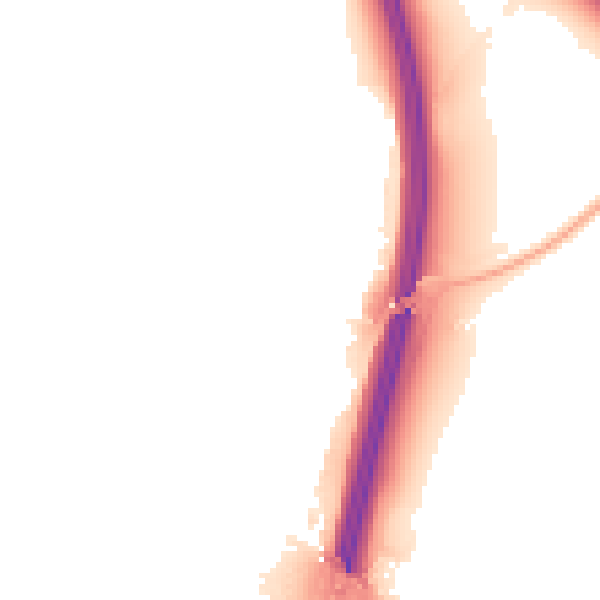Night-time road noise heatmap for PE28 4EZ