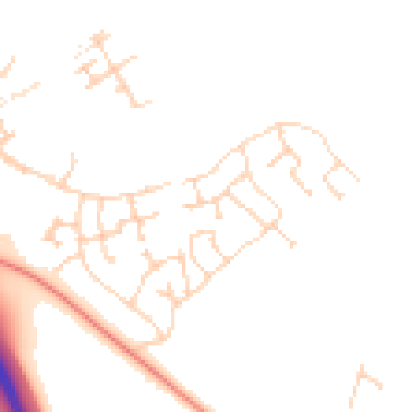 Daytime road noise heatmap for PE28 4FS