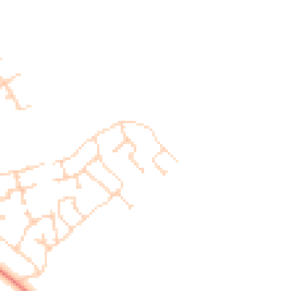 Daytime road noise heatmap for PE28 4FW