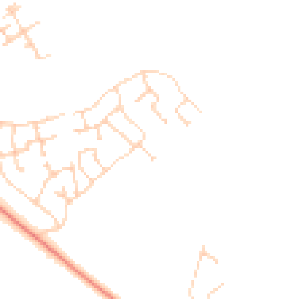 Daytime road noise heatmap for PE28 4GB