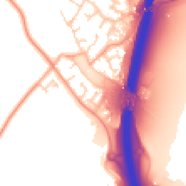 Daytime road noise heatmap for PE28 4HD