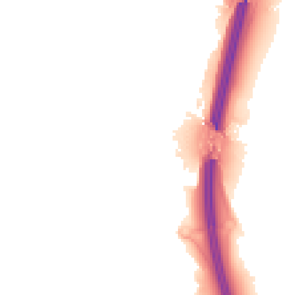 Night-time road noise heatmap for PE28 4HE