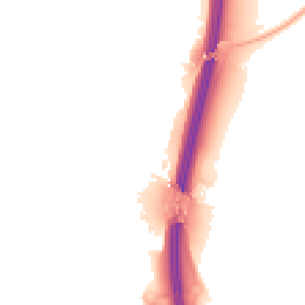 Night-time road noise heatmap for PE28 4HF