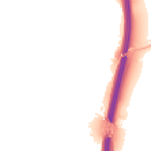 Night-time road noise heatmap for PE28 4HP