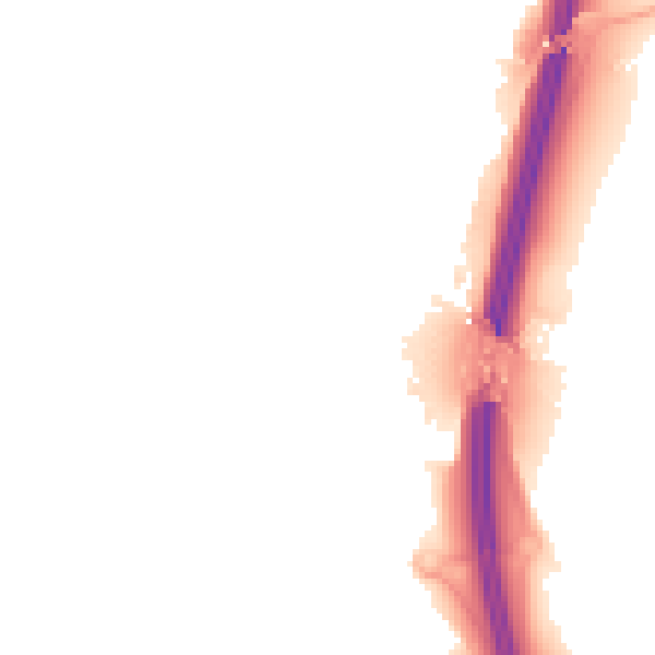 Night-time road noise heatmap for PE28 4HR