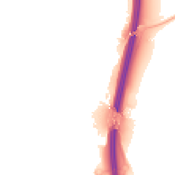 Night-time road noise heatmap for PE28 4HT