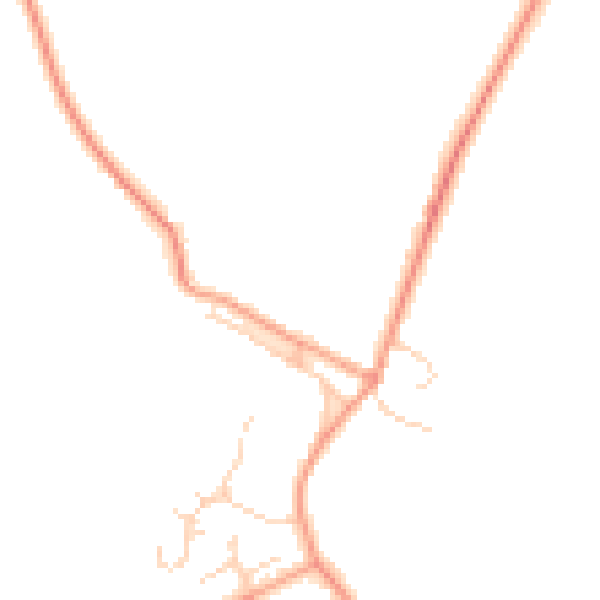 Daytime road noise heatmap for PE28 4JJ
