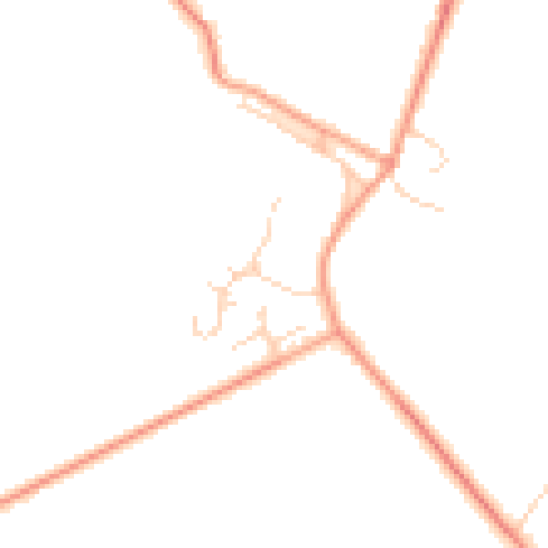 Daytime road noise heatmap for PE28 4JS