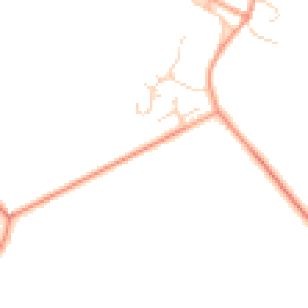 Daytime road noise heatmap for PE28 4JX