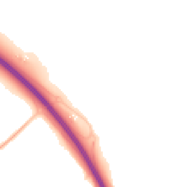 Night-time road noise heatmap for PE28 4LD