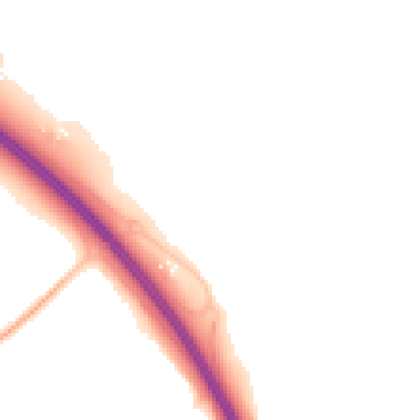 Night-time road noise heatmap for PE28 4LG