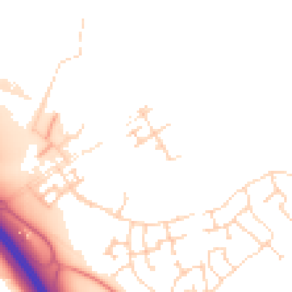 Daytime road noise heatmap for PE28 4LP