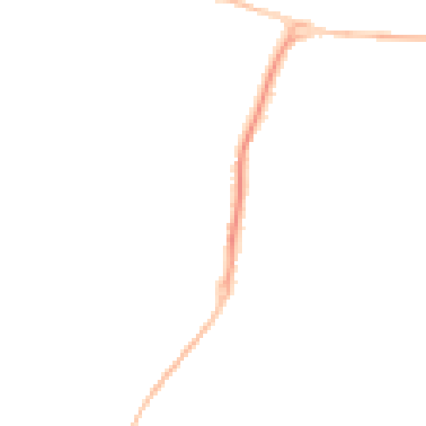 Night-time road noise heatmap for PE28 4NW