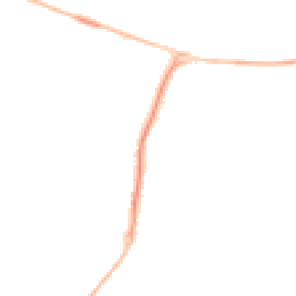 Night-time road noise heatmap for PE28 4PG