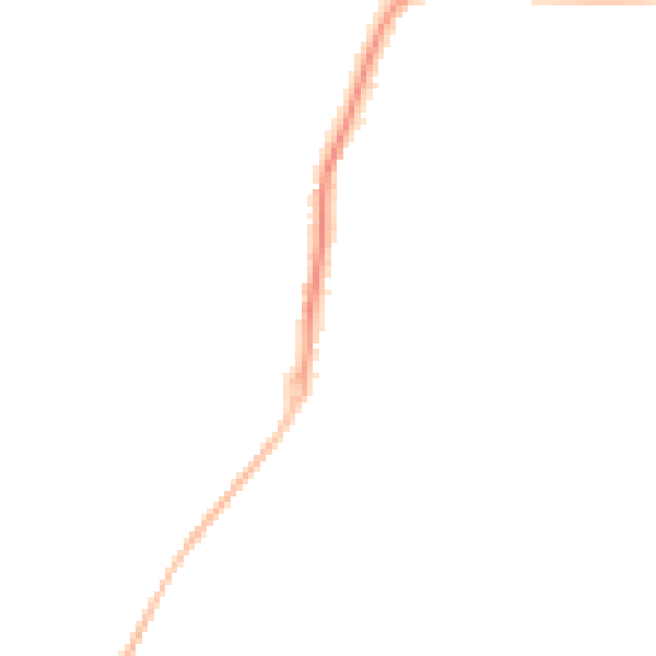 Night-time road noise heatmap for PE28 4PR