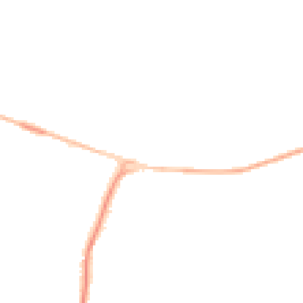 Night-time road noise heatmap for PE28 4PT