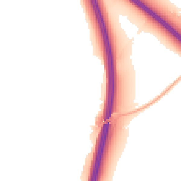 Night-time road noise heatmap for PE28 4WA