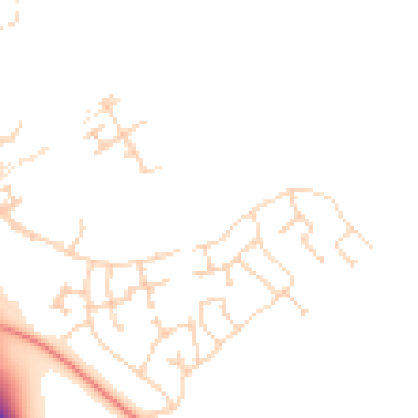 Daytime road noise heatmap for PE28 4ZR