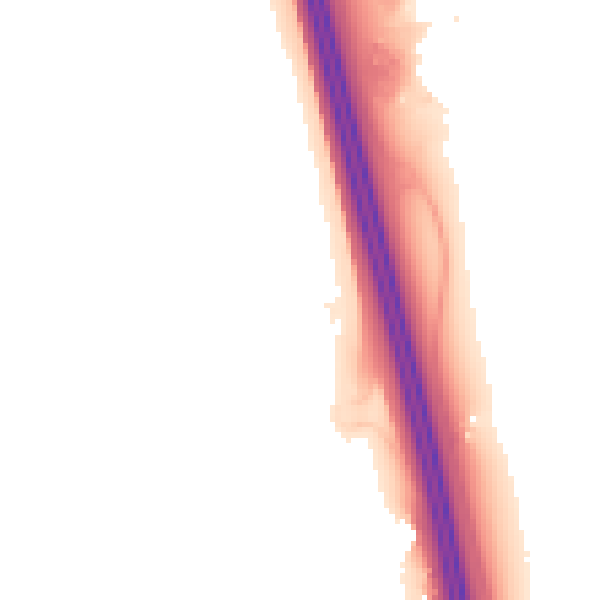 Night-time road noise heatmap for PE28 5NF
