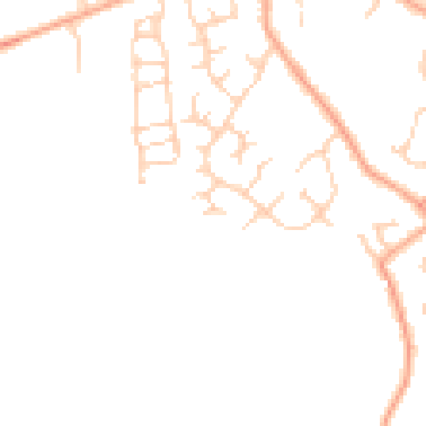Daytime road noise heatmap for PE28 5QH