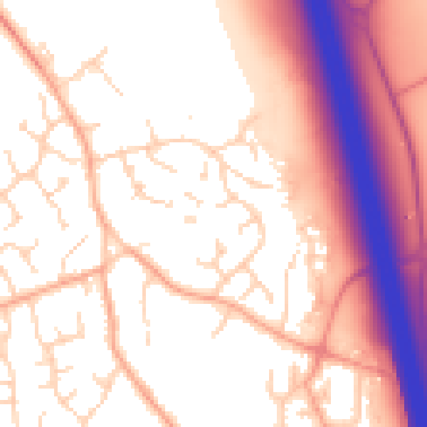 Daytime road noise heatmap for PE28 5RH