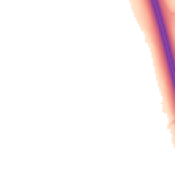 Night-time road noise heatmap for PE28 5RN