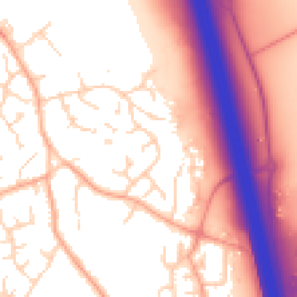 Daytime road noise heatmap for PE28 5RQ