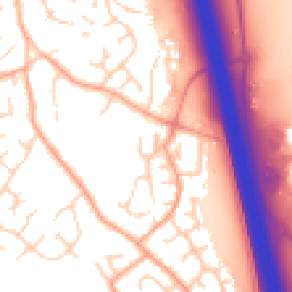 Daytime road noise heatmap for PE28 5TP