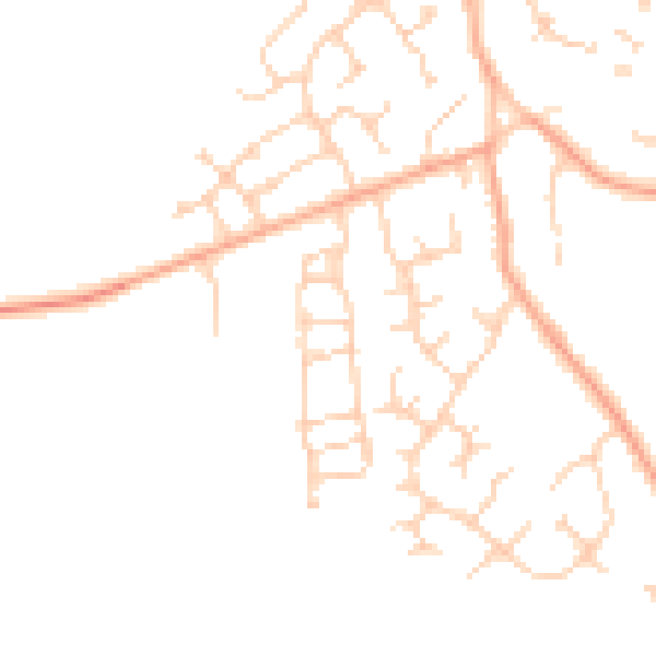 Daytime road noise heatmap for PE28 5WP