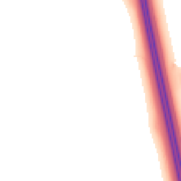 Night-time road noise heatmap for PE28 5YG