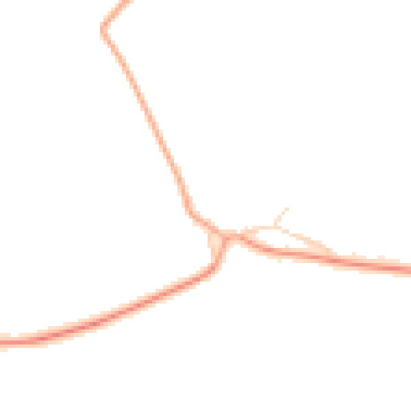 Daytime road noise heatmap for PE28 5ZH
