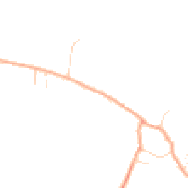 Daytime road noise heatmap for PE28 9AX