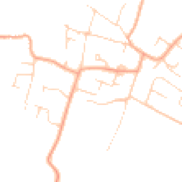 Daytime road noise heatmap for PE28 9BS