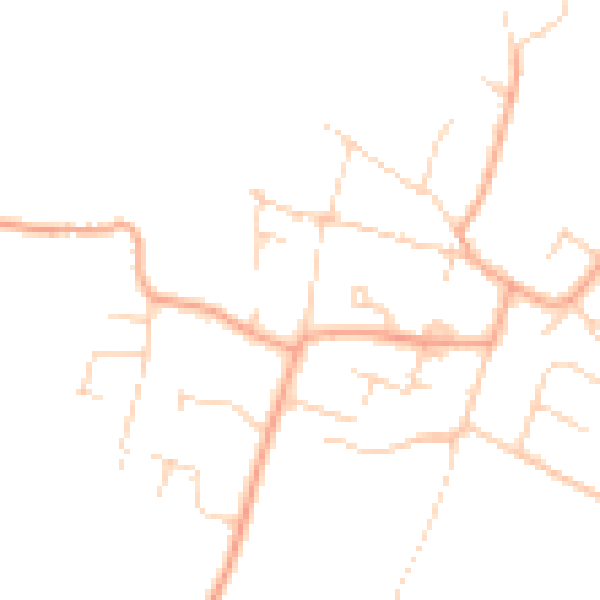 Daytime road noise heatmap for PE28 9BW