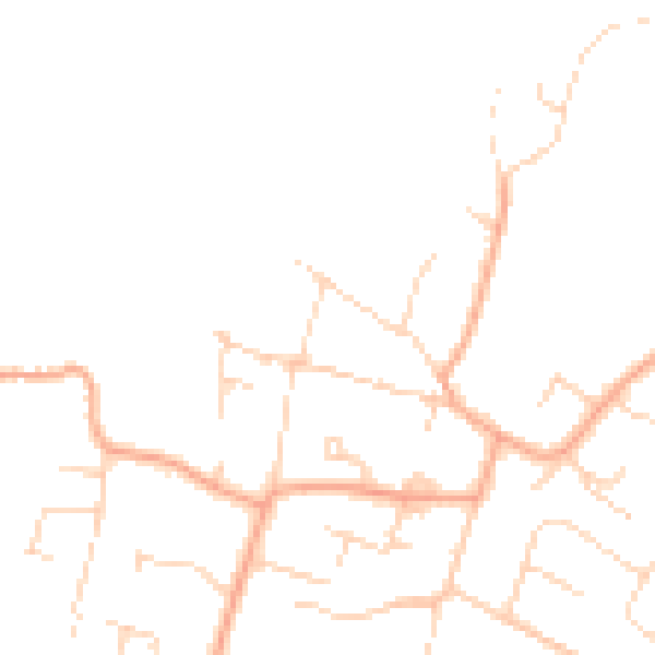 Daytime road noise heatmap for PE28 9DE