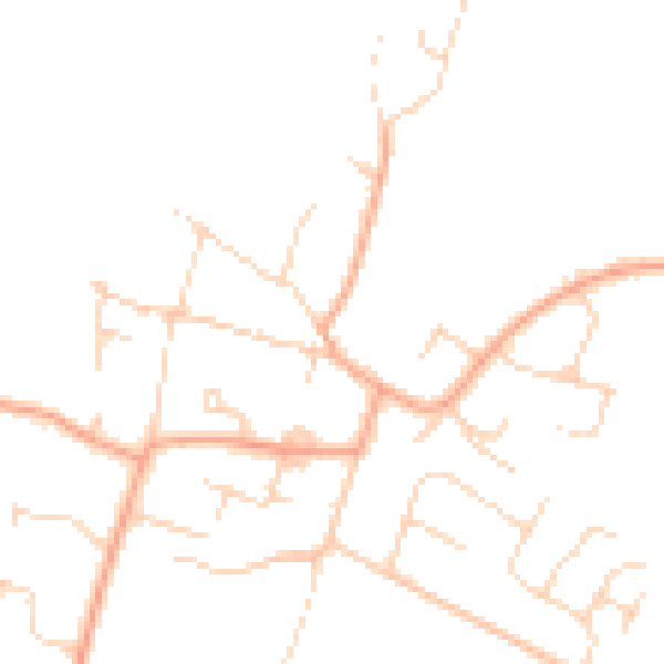 Daytime road noise heatmap for PE28 9DG