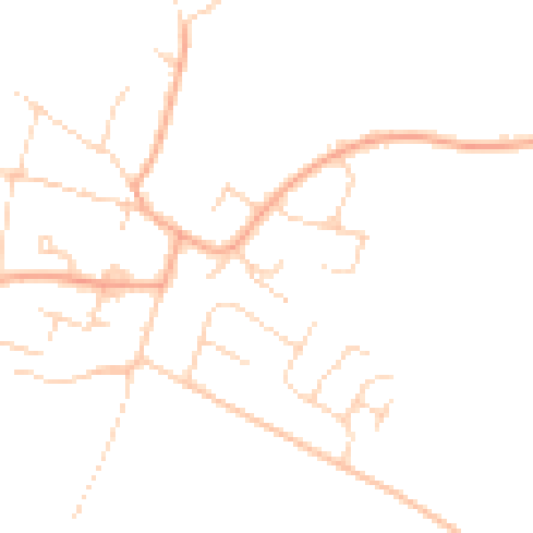 Daytime road noise heatmap for PE28 9DT