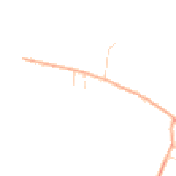 Daytime road noise heatmap for PE28 9EZ