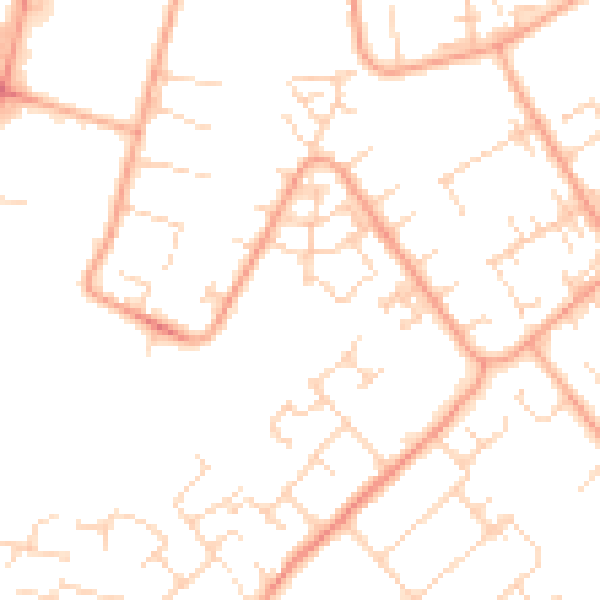 Daytime road noise heatmap for PE29 1AS