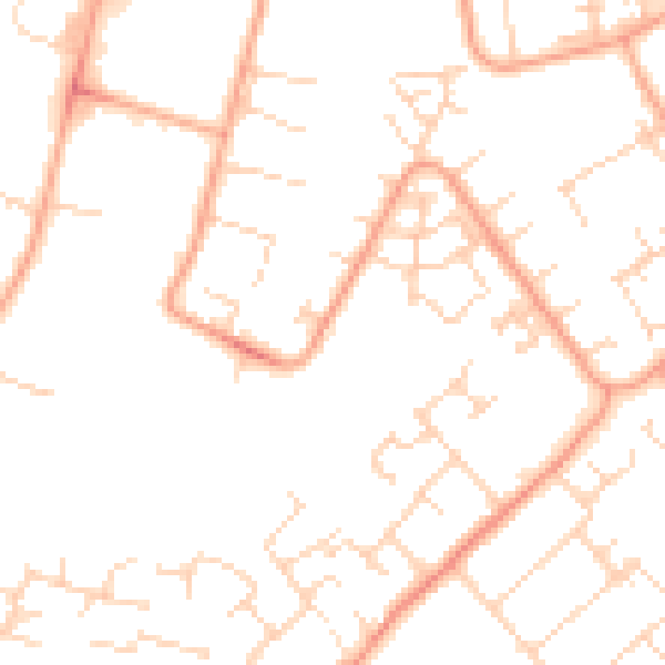 Daytime road noise heatmap for PE29 1AU
