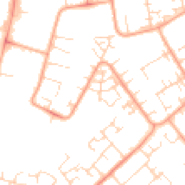Daytime road noise heatmap for PE29 1DF