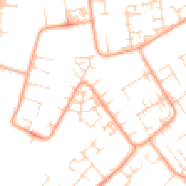 Daytime road noise heatmap for PE29 1DH