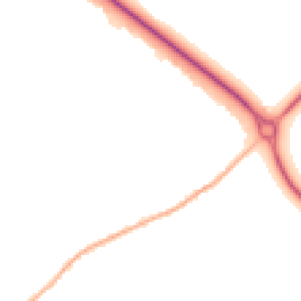 Night-time road noise heatmap for PE29 1LP