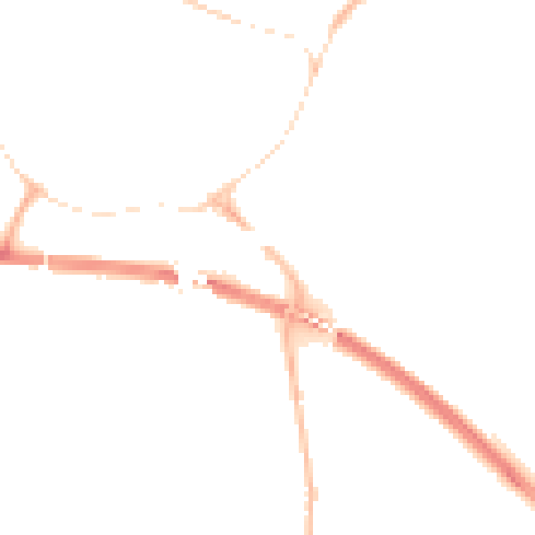 Night-time road noise heatmap for PE29 2AD
