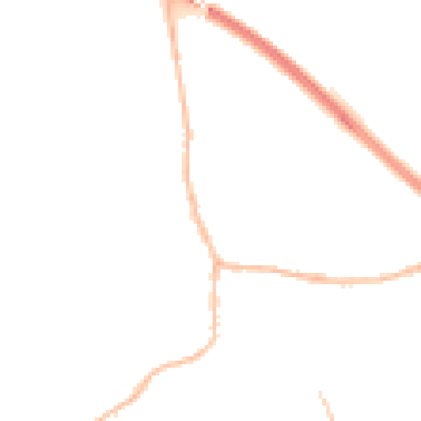 Night-time road noise heatmap for PE29 2AH