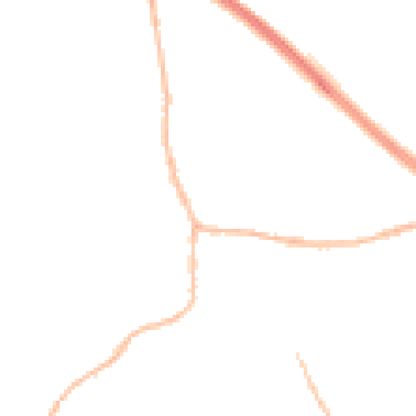 Night-time road noise heatmap for PE29 2AL