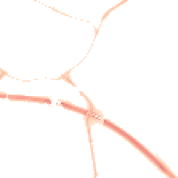 Night-time road noise heatmap for PE29 2ER