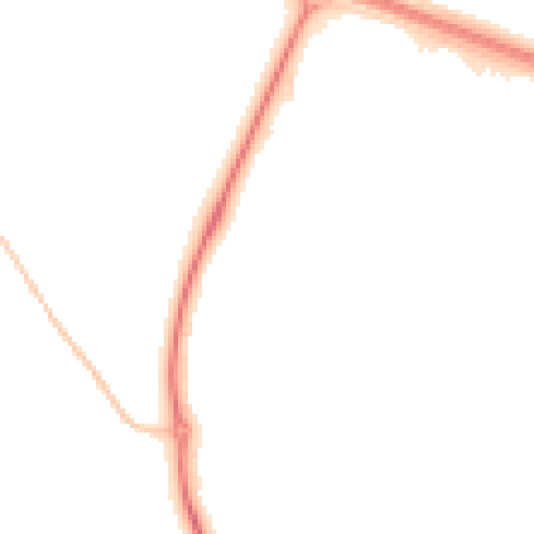 Night-time road noise heatmap for PE29 2FA
