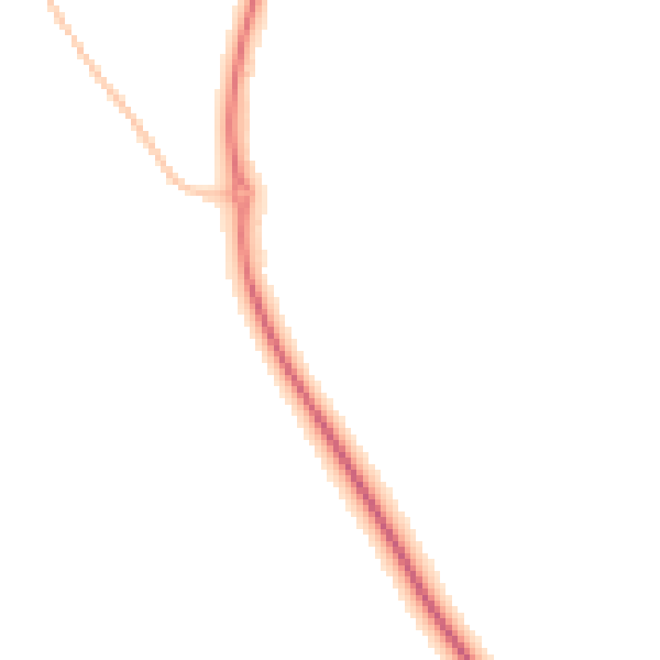 Night-time road noise heatmap for PE29 2FH