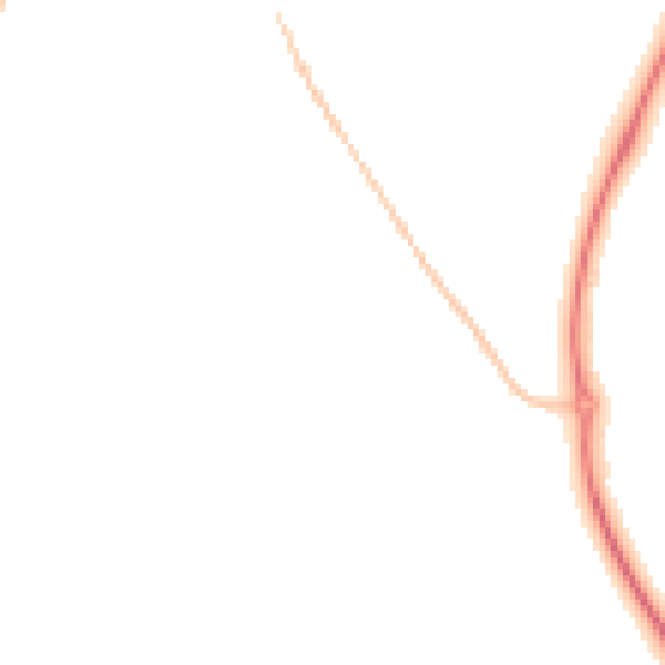Night-time road noise heatmap for PE29 2LS